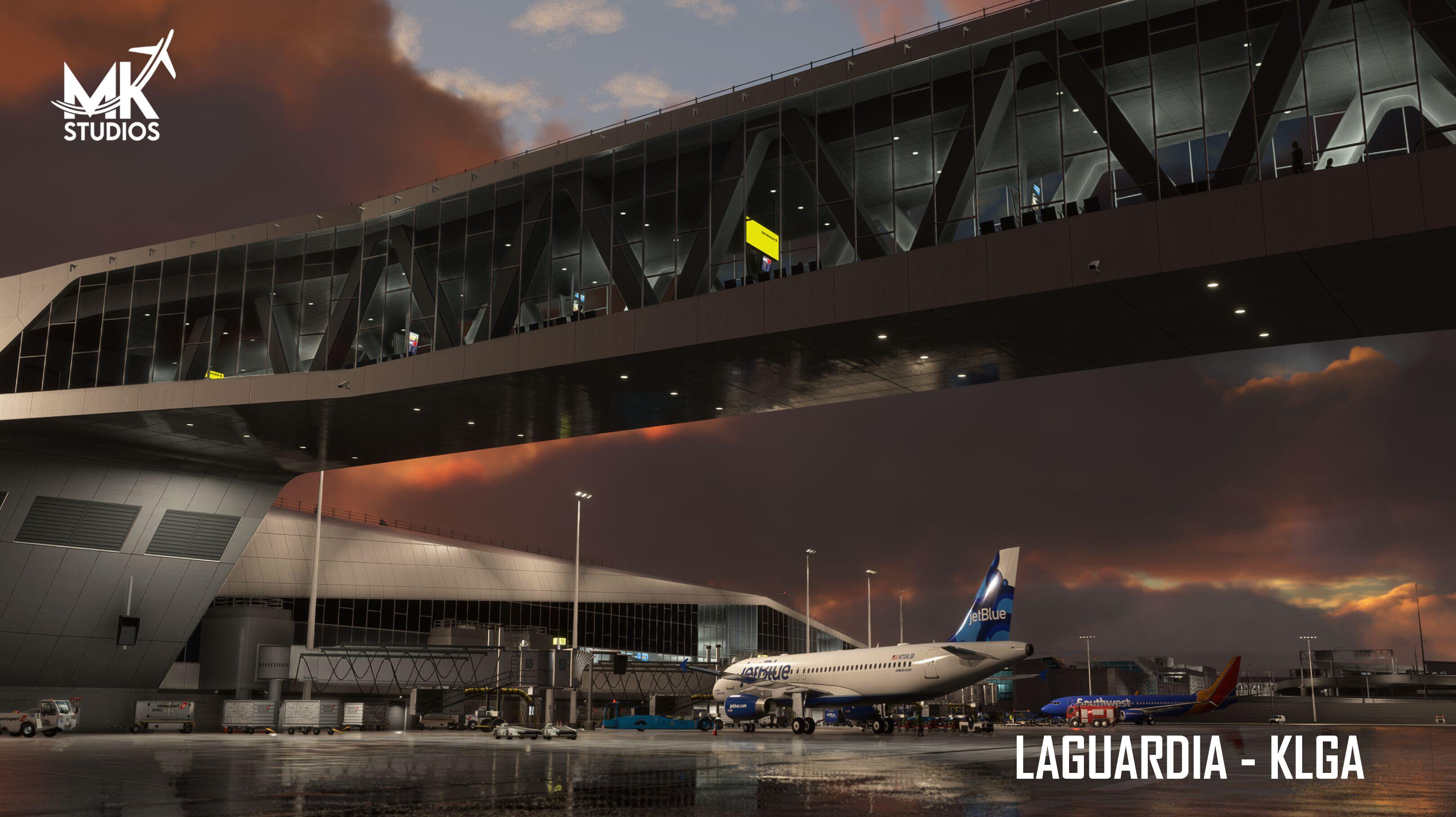 MKStudios KLGA LaGuardia Airport is now available for Microsoft Flight