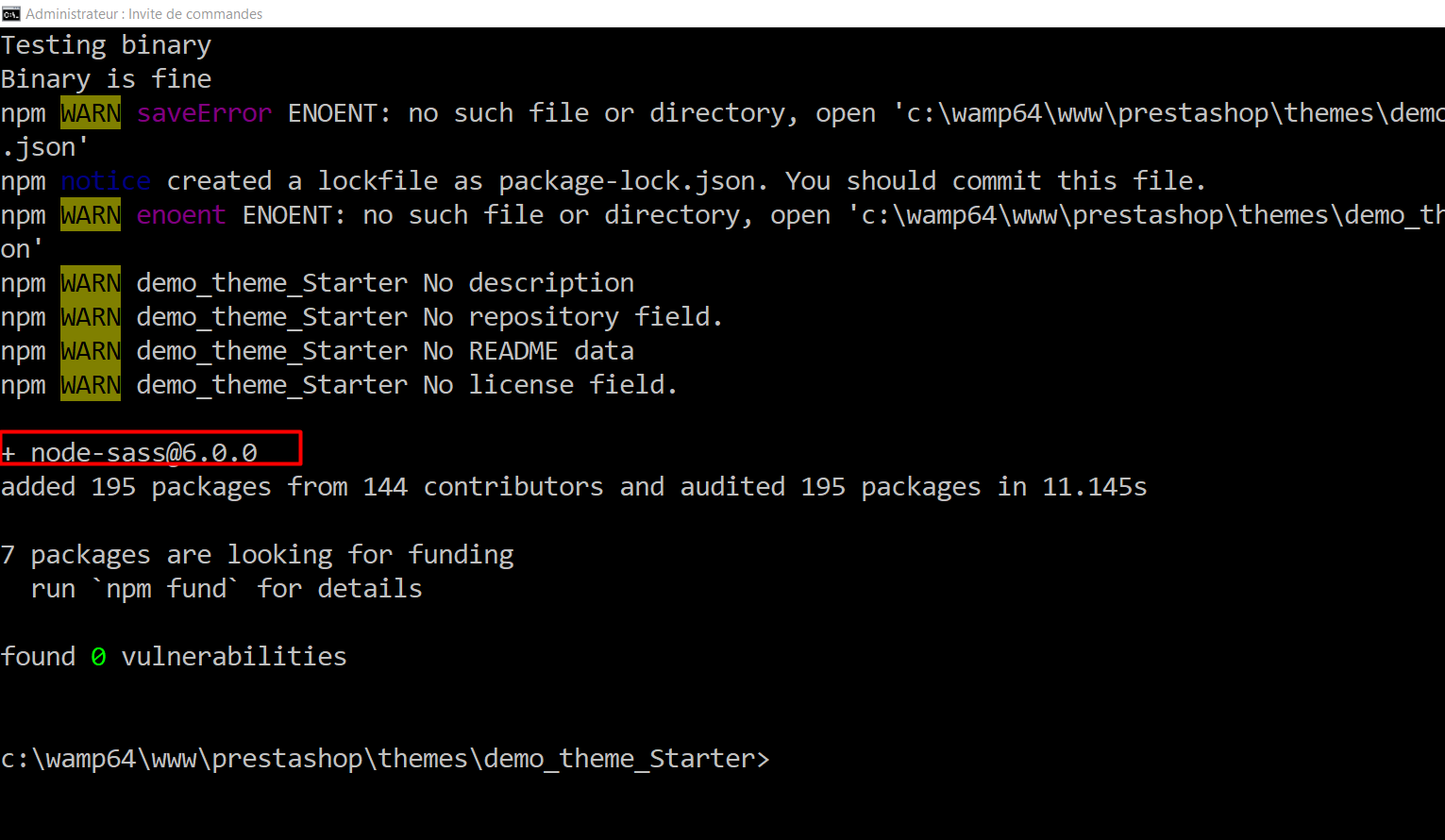 ERROR in Cannot find module 'node-sass' while running “npm run watch ...