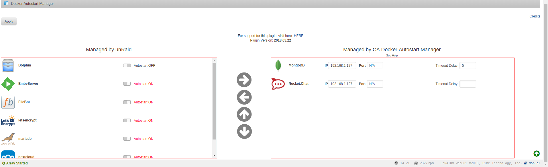 [Plugin] CA Docker Autostart Manager - Deprecated - Page 2 - Plugin ...
