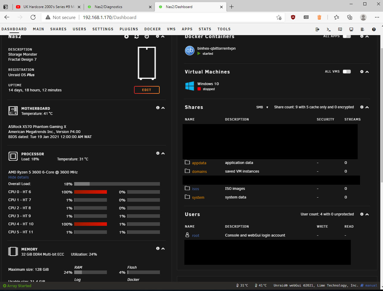 Unresponsive system, which does serve data? - General Support - Unraid