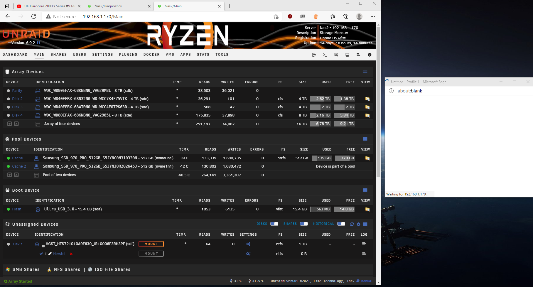 Unresponsive system, which does serve data? - General Support - Unraid
