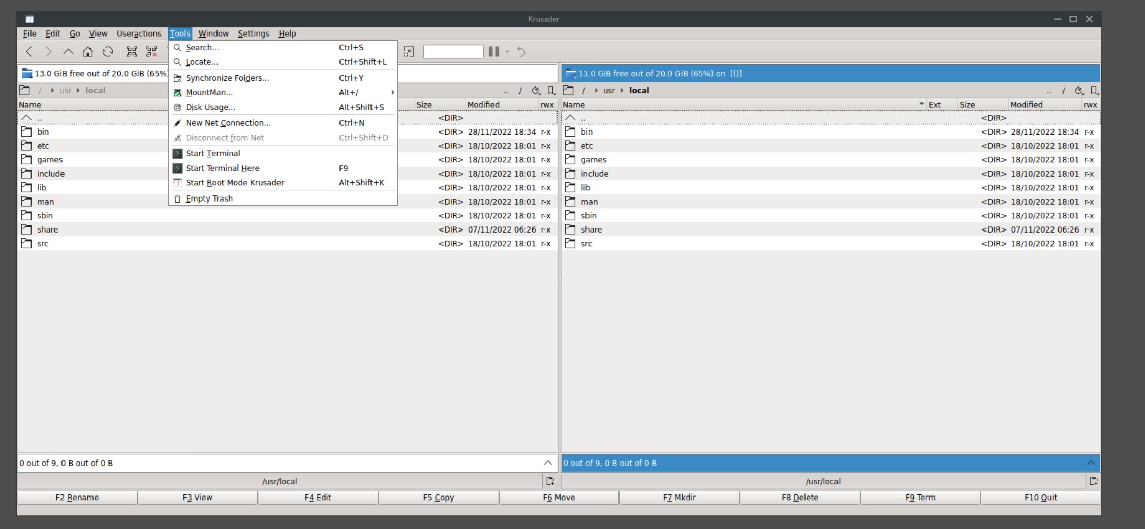 How to run Krusader in root mode - General Support - Unraid