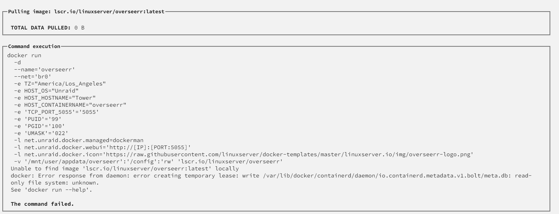 lost access to containers - General Support - Unraid