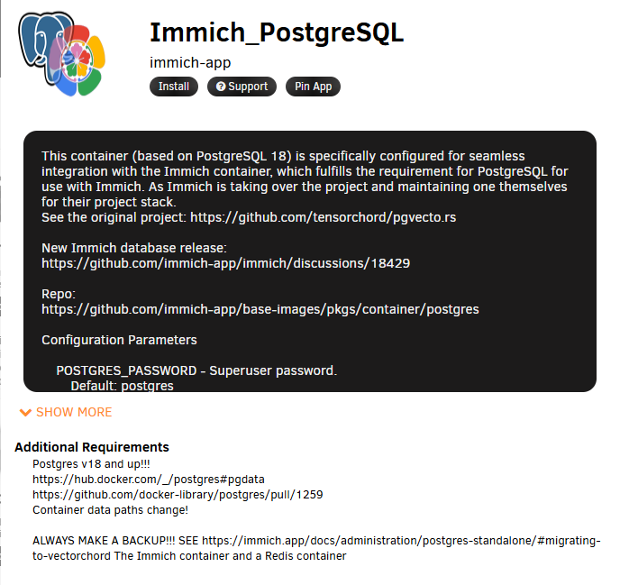 Immich docker self-hosted google photos setup - Unraid Forums