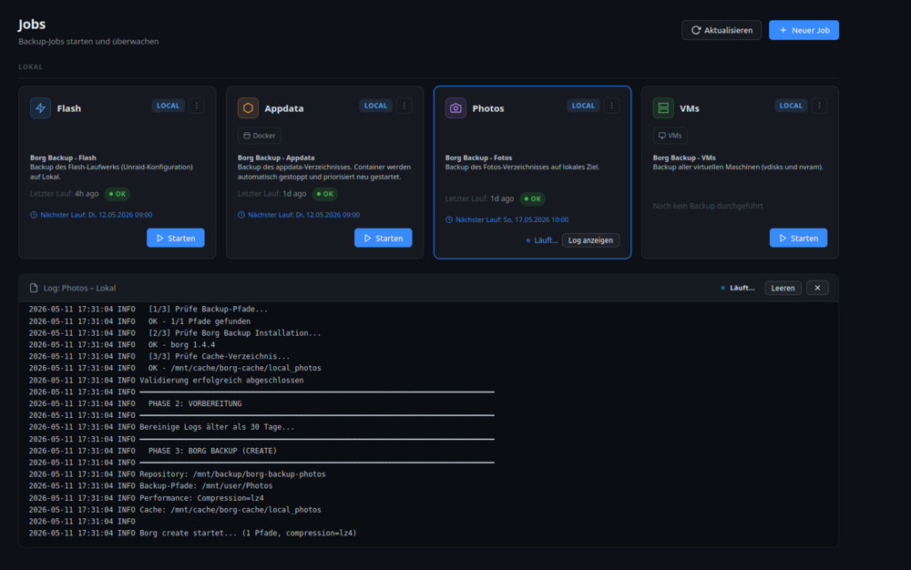 Plugin: borg-backup-ui – Web UI for Borg Backup on Unraid (Work in ...