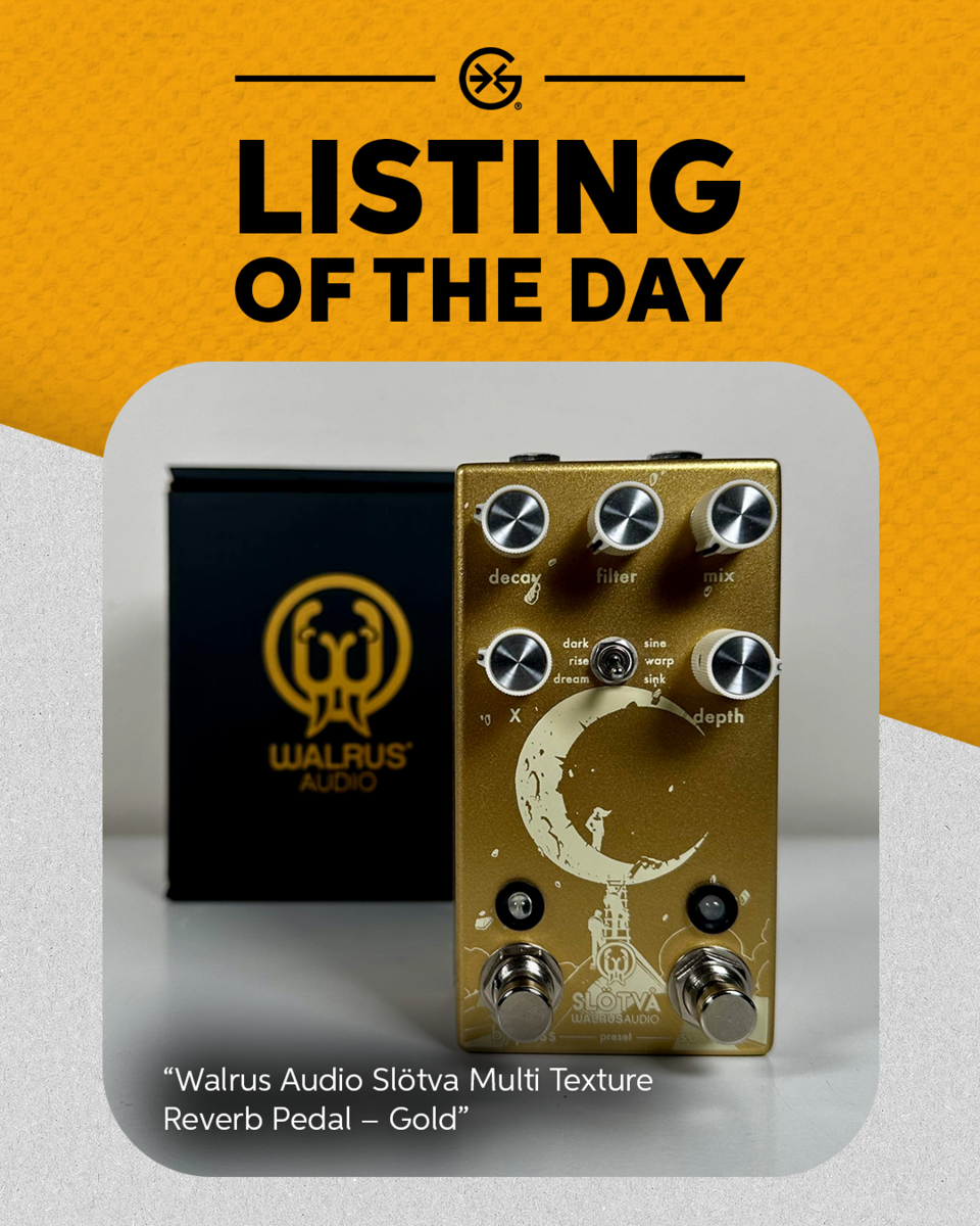 Walrus Audio Slötva Multi Texture Reverb Pedal Gold — GX Listing