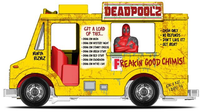 ホットウィール Chimichanga Truck カスタム KEN'S ART Deadpool Chimichanga Truck - HWC & Premium/Collectible Series Cars