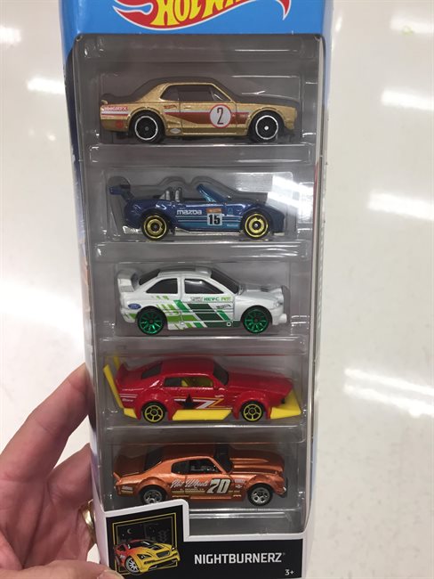 Nightburnerz 5-Pack with HT-2000 GT-X & Mad Manga - Hot Wheels