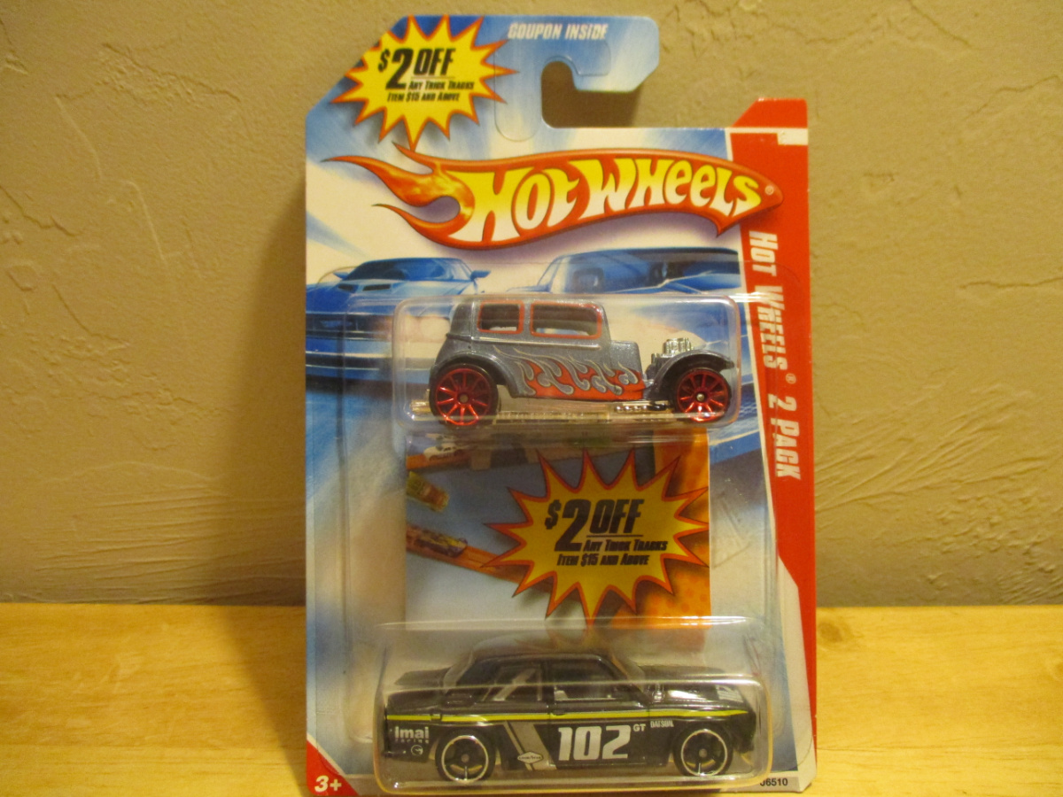 Hot wheels datsun 510 black on sale