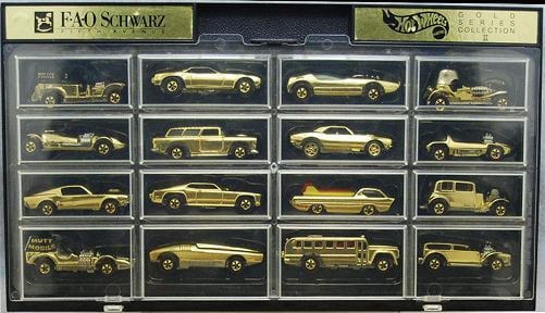 FAO Schwarz 1995 Gold Mongoose and Snake - Redline Era Cars
