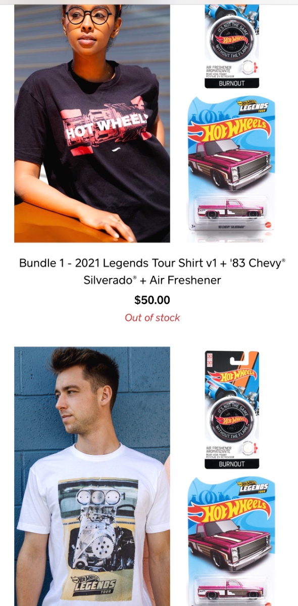 2021 Hot Wheels ‘83 Chevy cheapest Silverado + Legends Tour Size XL Shirt + Air Freshener