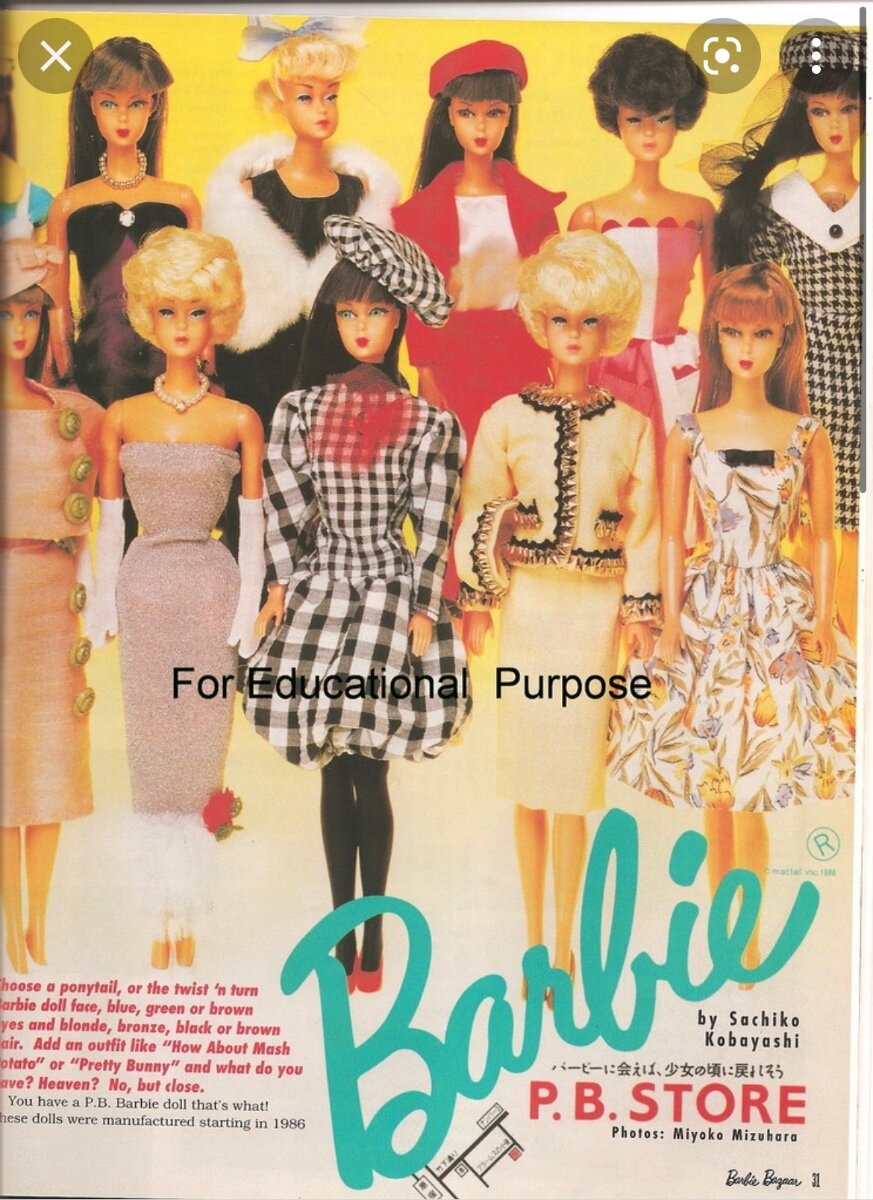 Need recommendation for barbie dolls made in Japan- either unique