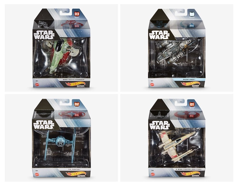 Hot Wheels Star Wars X-Wing Fighter Carship - 40th Anniversary Edition Die-Cast Vehicle