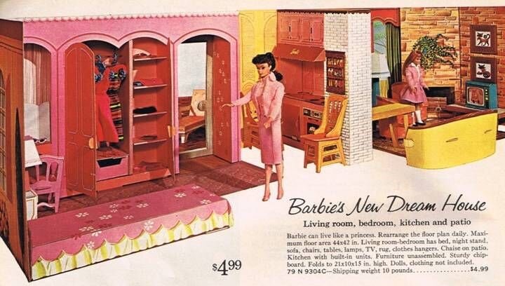 Barbie doll dream house vintage deals