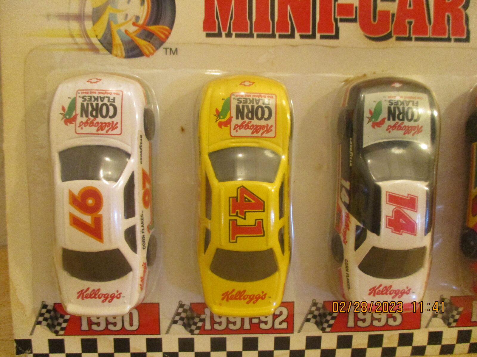 6 Car Set Kelloggs Racing 1996 POST 022823 Off Brand 3 Cars On