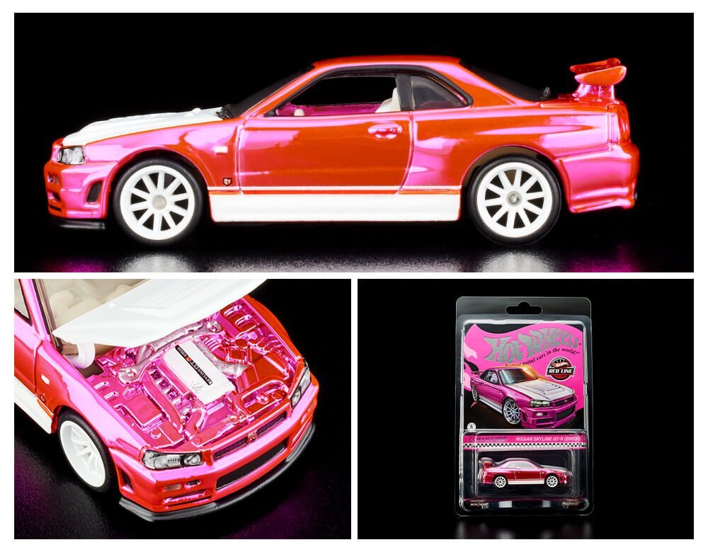 RLC Exclusive Nissan Skyline GT-R sold BNR34 R34 Pink Edition Hot Wheels