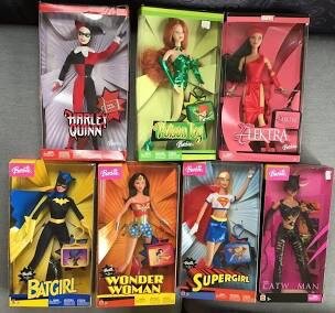 Dc comic superhero collection Modern Barbie Dolls Mattel Creations