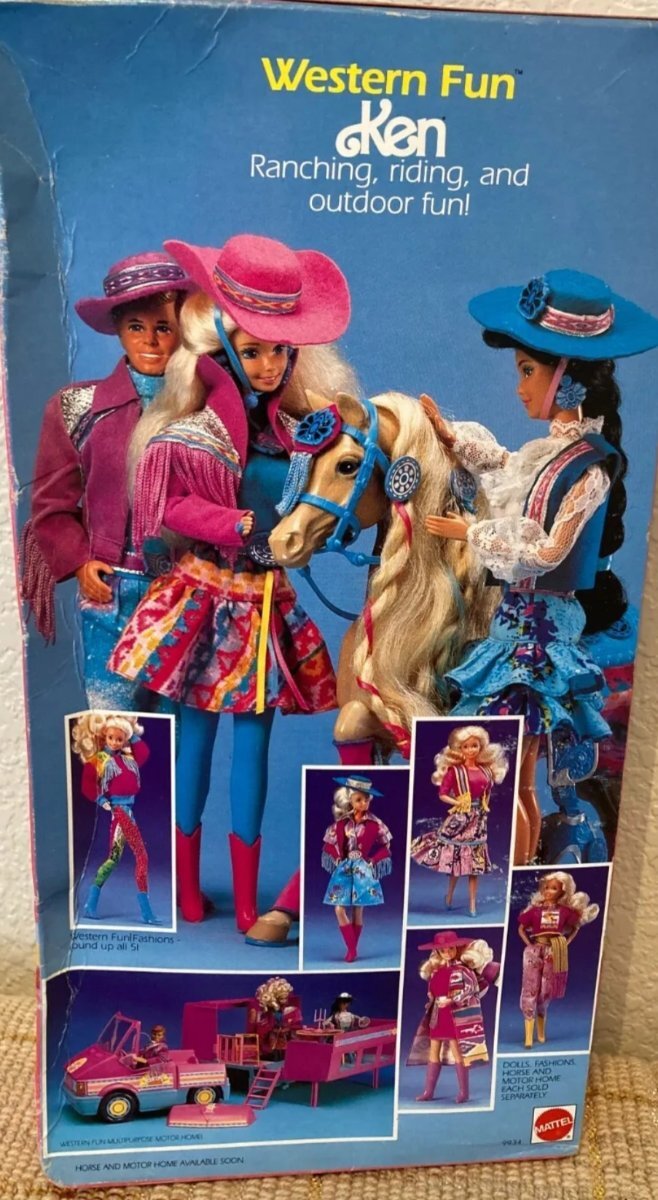 1990's Western Barbie Fun with deals Horse by Mattel.