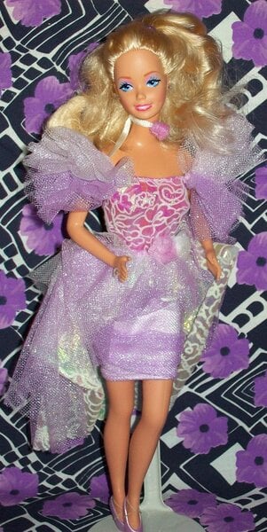 barbie garden party dress Vintage 80's Garden PARTY Romance Barbie Doll Mattel Dress & SKIRT