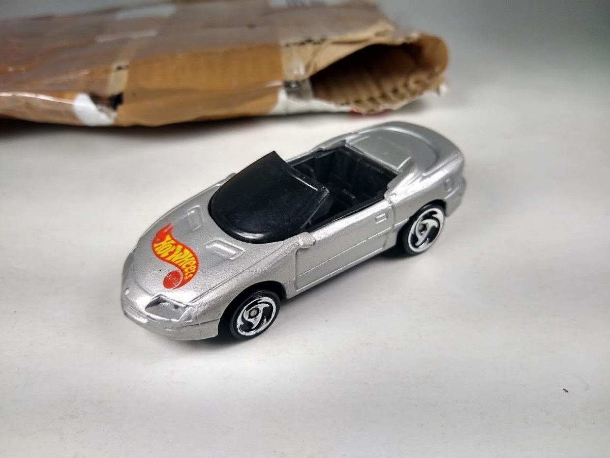 Mattel India '95 Camaro Convertible silver with logo on hood