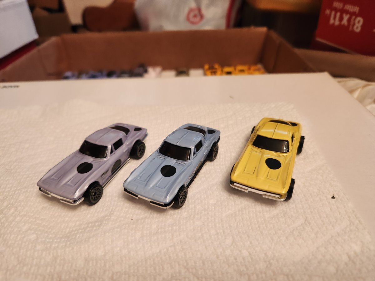 Dyed cars Hot Wheels Customs Mattel Creations