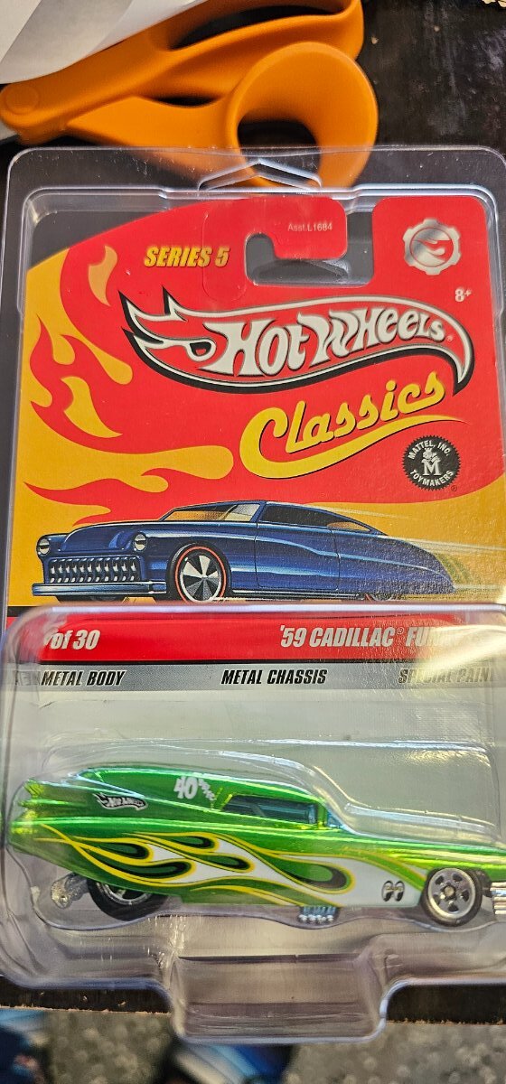 Hot wheels classics series 5 59 cadillac funny car - HWC & Premium