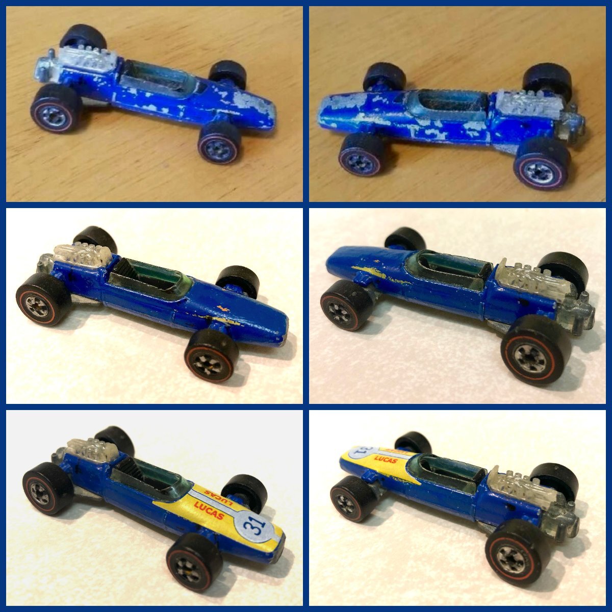 Blue Rash 1 Save! - Redline Era Cars - Mattel Creations