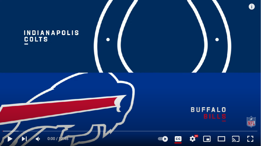 Indianapolis Colts @ Buffalo Bills
