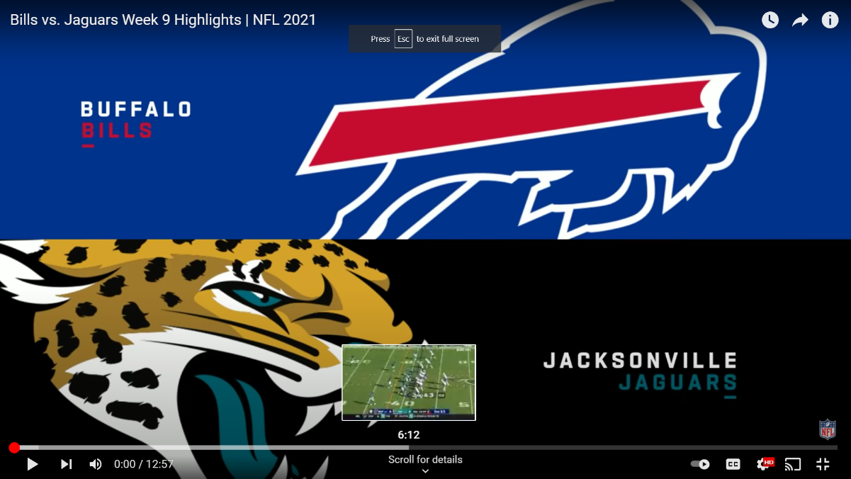 Buffalo Bills @ Jacksonville Jaguars