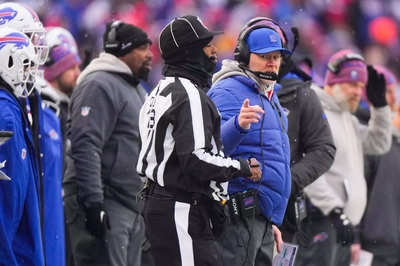 As the game ends, HC Sean McDermott thanks you (yes, you) for being a Bills fan.