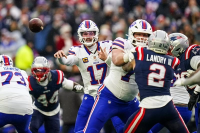 Oh yeah, that's the Josh Allen face we all love. Intense, laser-focused and confident under pressure. How could anyone else be MVP of the League ???