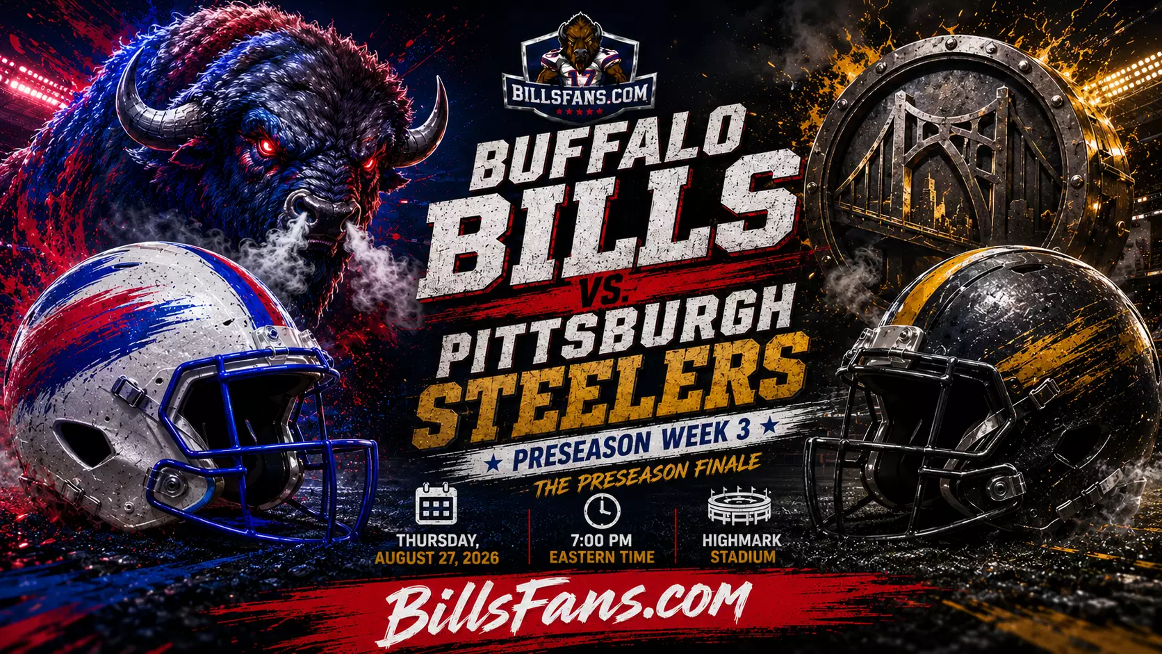 Buffalo Bills vs. Pittsburgh Steelers — 2026 Preseason Week 3