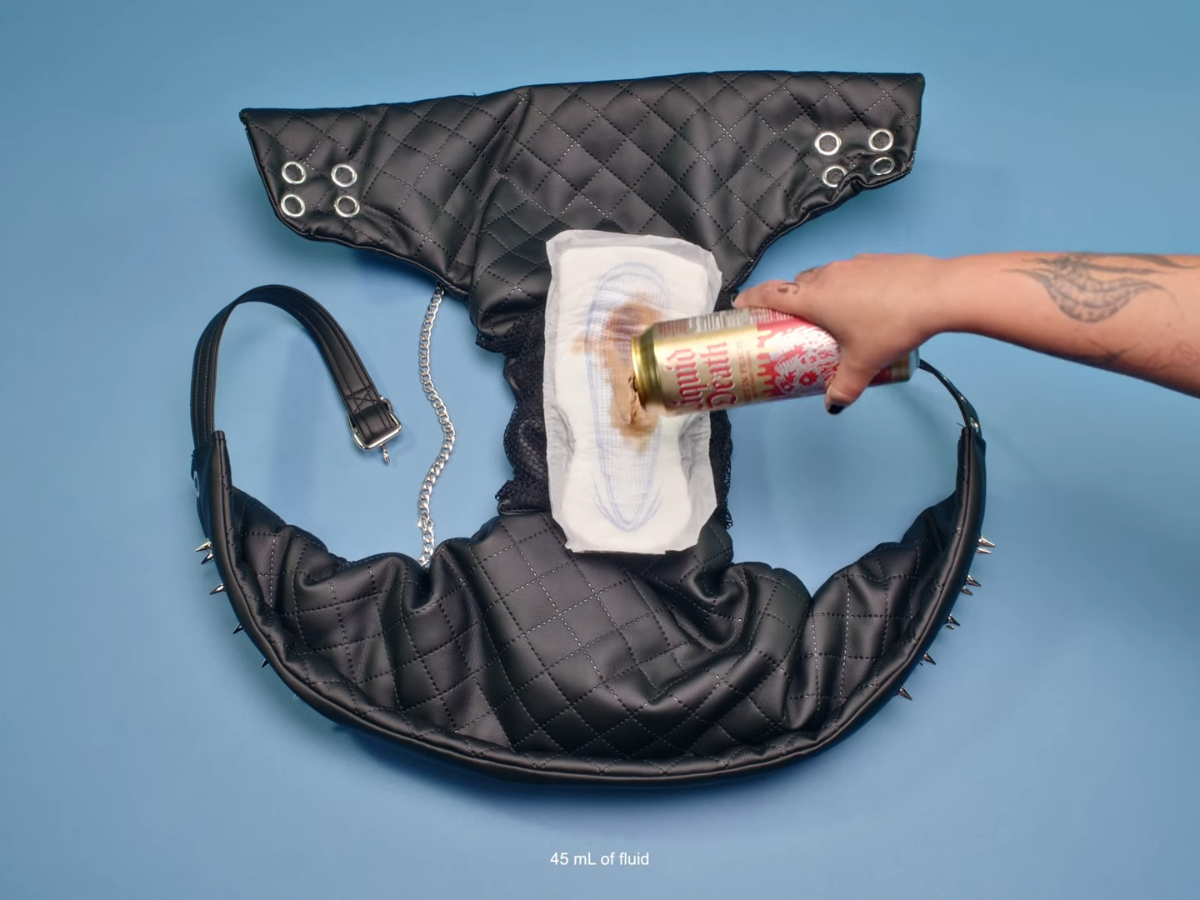 Liquid Death rolls out 'Pit Diaper' for you to safely pee in your pants during concerts - Fashion - DesignTAXI Community: Creative Connections, Conversations and Collaborations