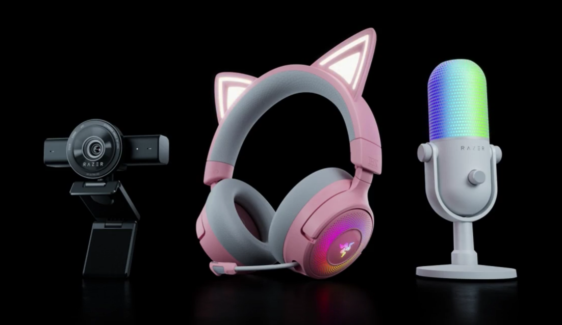 Razer bundles webcams, microphones, lighting, and remote play