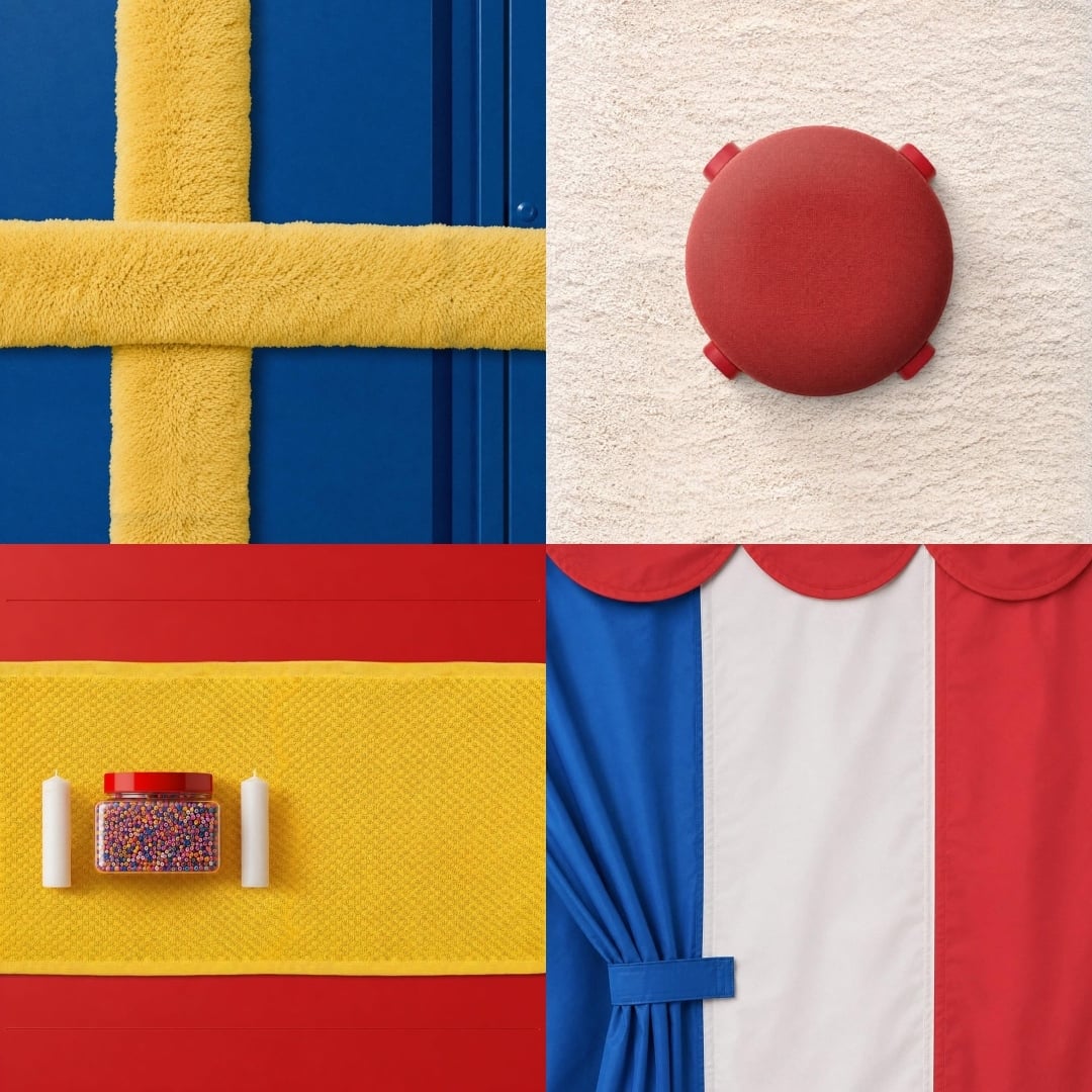 IKEA assembles flags using furniture to stack up on World Cup fever