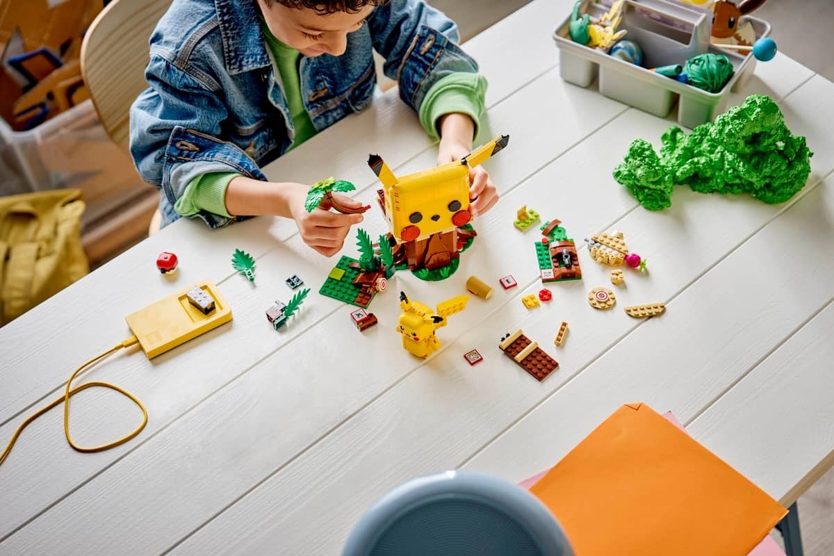 LEGO × Pokémon brings Pikachu to the SMART Play™ Training House for interactive gameplay