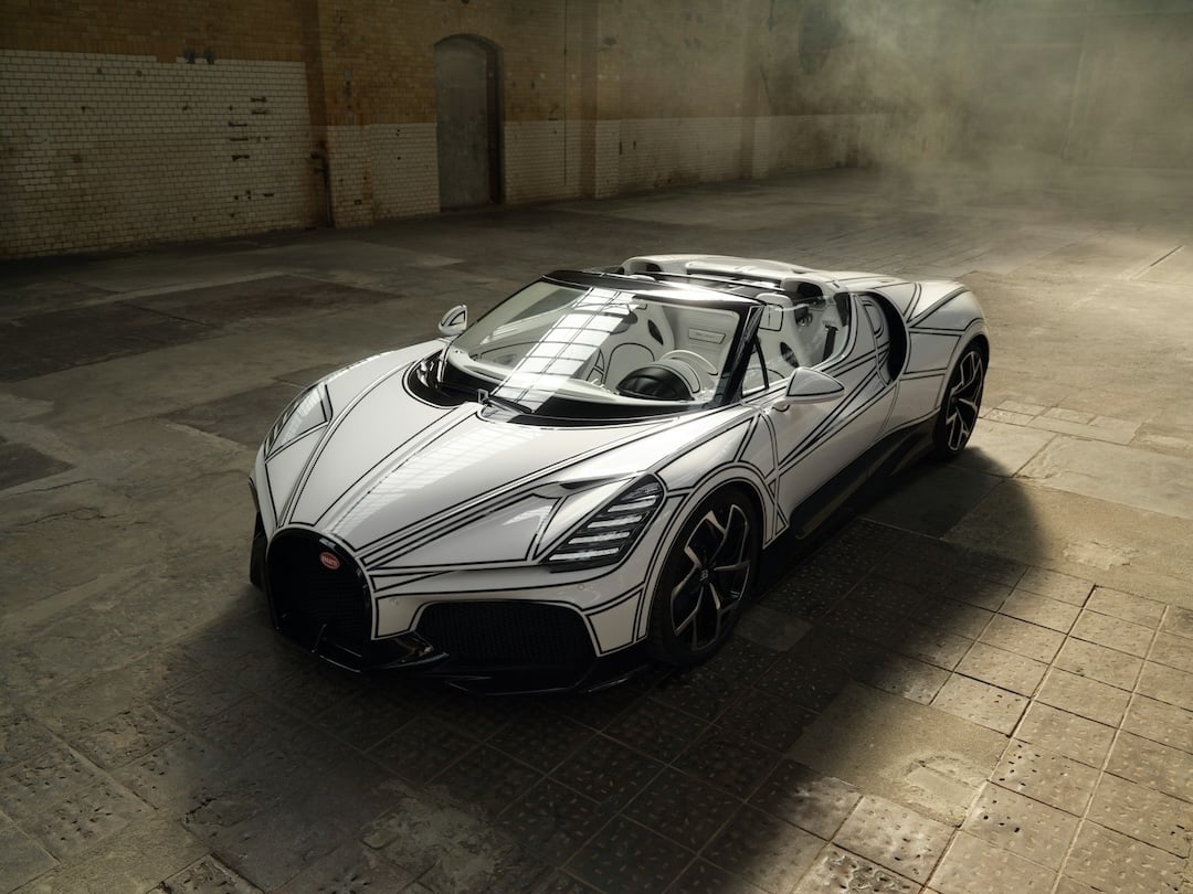 Bugatti unveils one-of-one hypercar crafted with real porcelain
