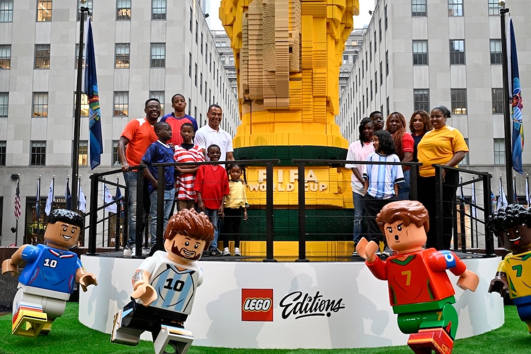 LEGO & FIFA score big with World Cup trophy made from 1.36 million bricks, standing 27 feet tall