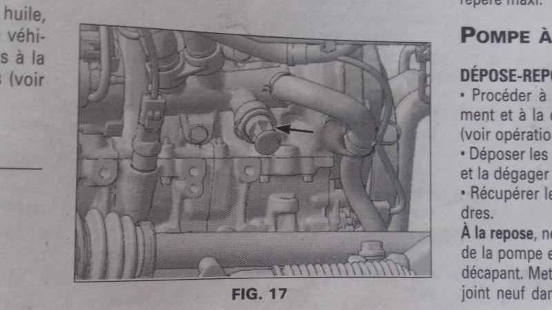 Vidange du liquide de refroidissement 1.6 HDI 110 - C5 I phase 1 et phase 2  (2001-2008)