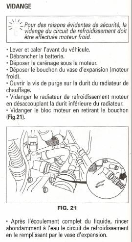 Purge du liquide de refroidissement - C4 Picasso (10/2006 - 05/2013) -  PLANTE-CITRON