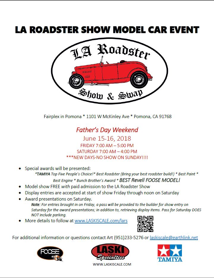 LA Roadster Show Model Car Event