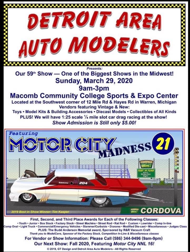 Detroit Area Auto Modelers - Contest