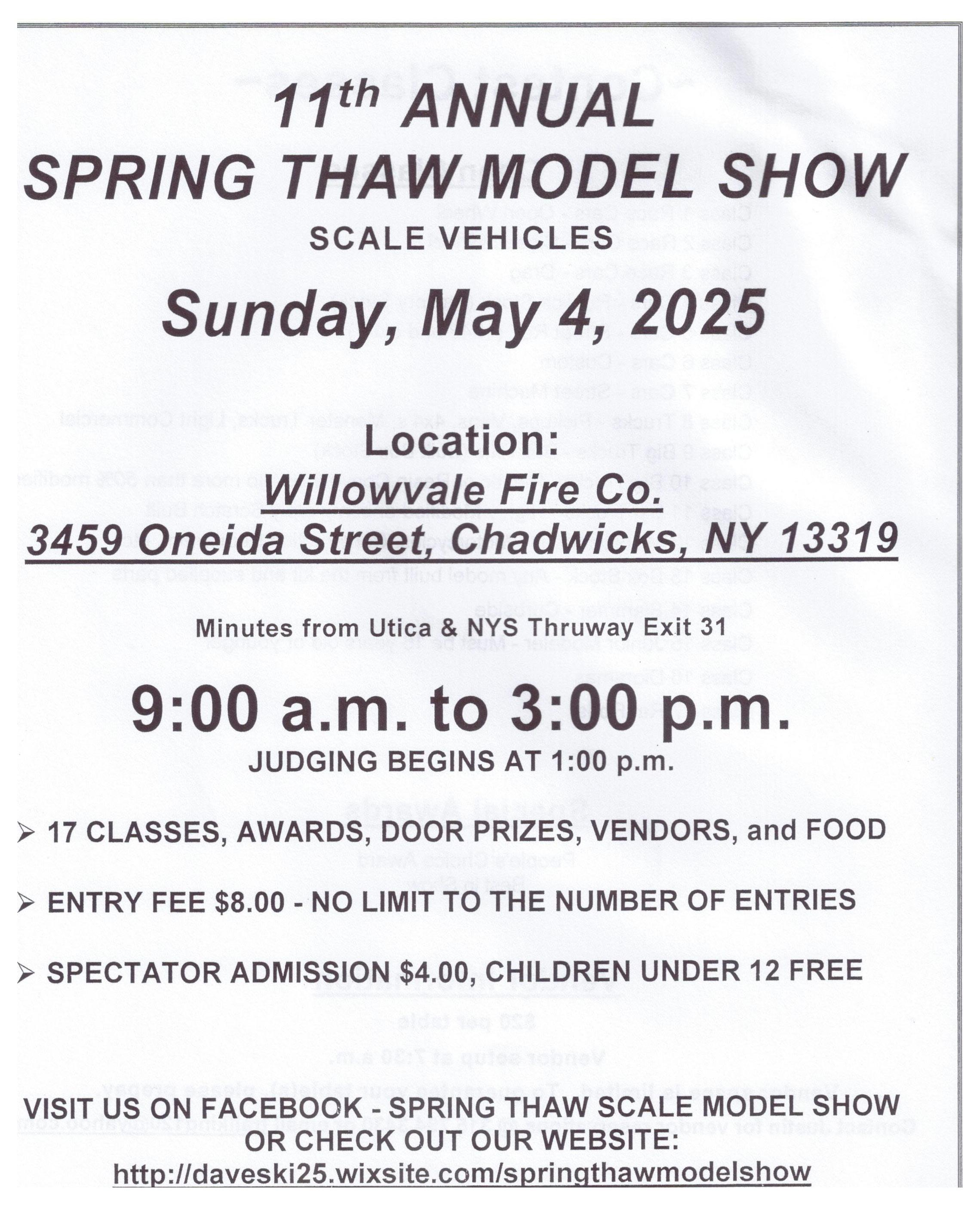 Spring Thaw Model Show