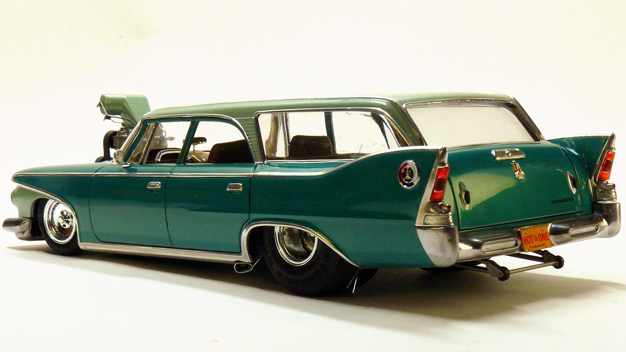 Johanプリムスポリスワゴン Johan 1960 Plymouth Wagon Pro Street - Model Cars - Model Car