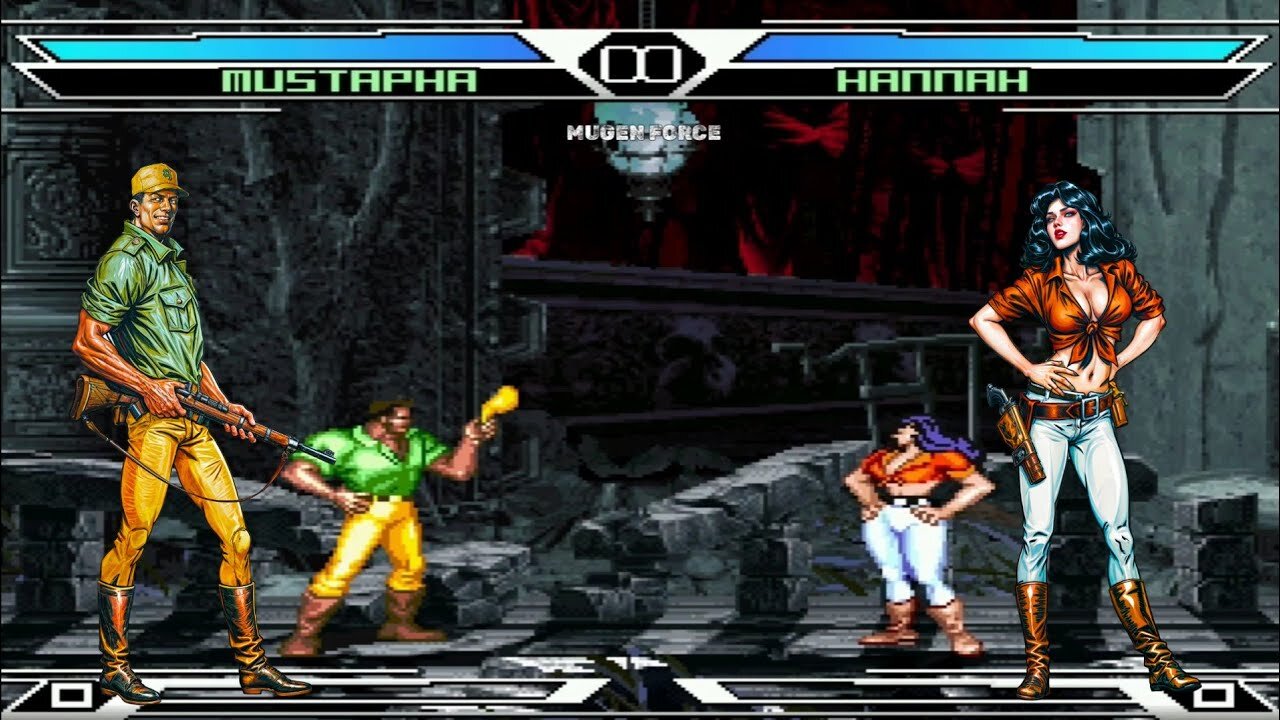 [Mugen KOF] Mustapha Cairo Vs Hannah Dundee | Mugen Super Moves | MUGEN ...