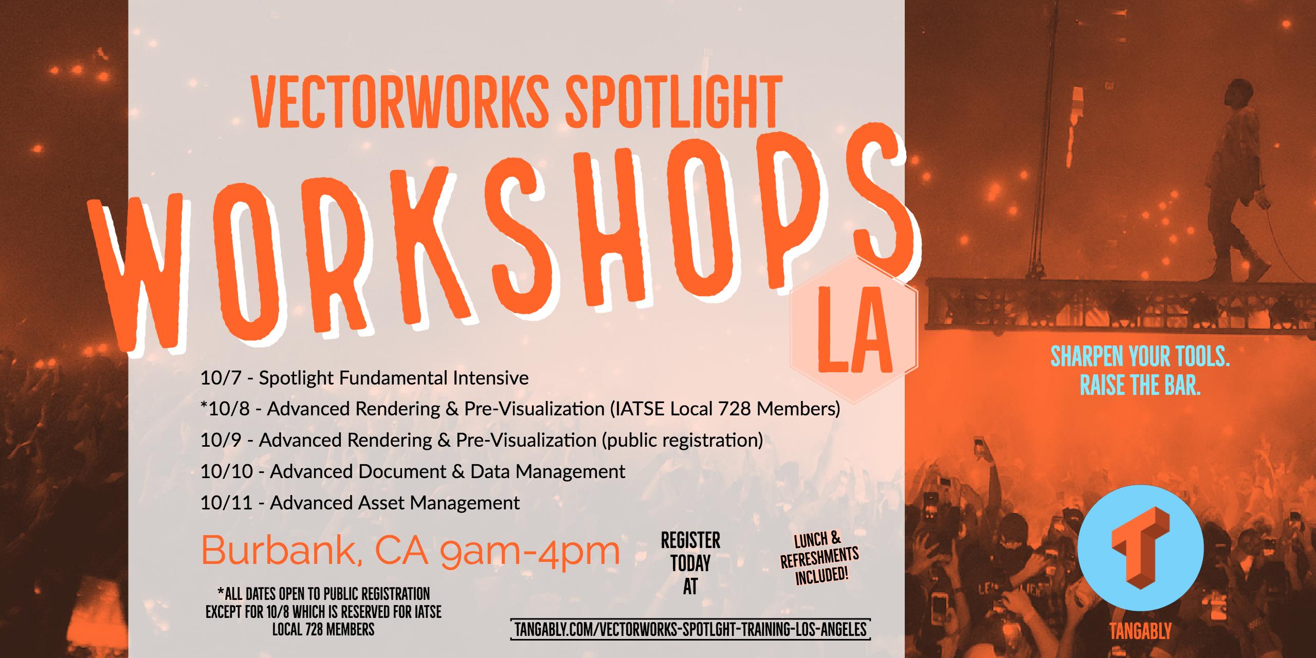 LA Vectorworks Spotlight 2018 | Advanced Hands-on Training by Tangably